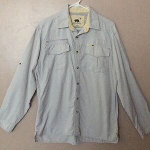 Dakota Grizzly Fishing Utility Men’s Long Sleeve Button Up Shirt. Size Medium.